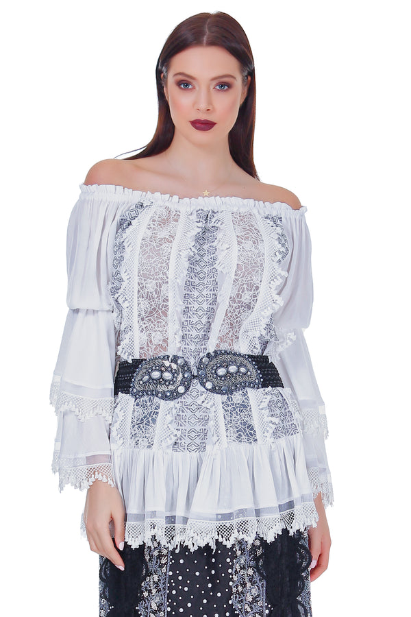 Bluza vascoza cu broderie RM-2